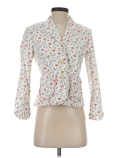 Pre-owned Rebecca Taylor Blazer Jacket In White