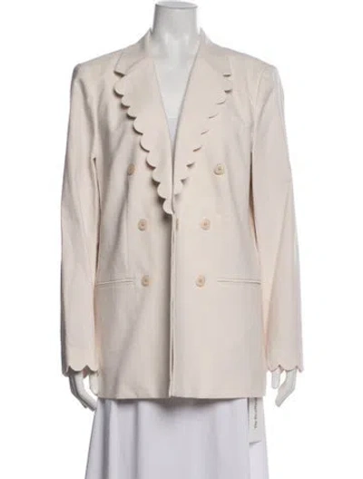 Pre-owned Rebecca Taylor Blazer In White