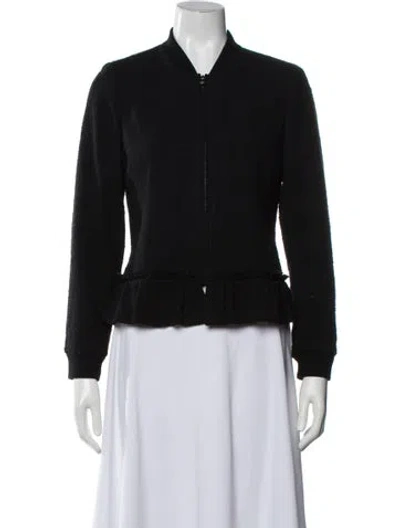 Pre-owned Rebecca Taylor Bomber Jacket In Black