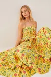 Rebecca Taylor Botanica Fleur Pleated Skirt