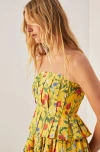 Rebecca Taylor Botanica Fleur Pleated Tank In Dandelion
