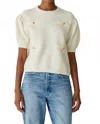 Rebecca Taylor Boucle Lady Pullover In Cream In White