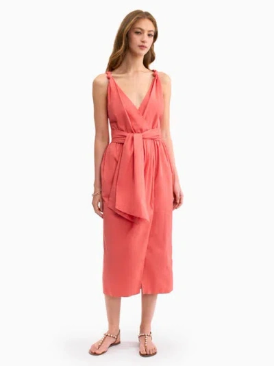 Rebecca Taylor Brielle Poplin Dress In Pink