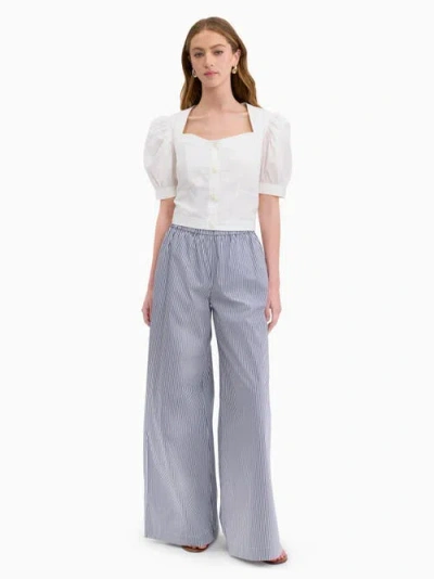 Rebecca Taylor Brielle Poplin Shirt In White