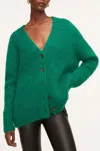 Rebecca Taylor Brushed Mohair Blend Cardigan In Green