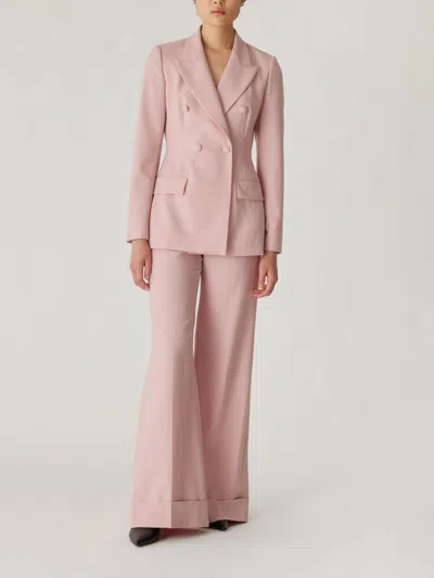 REBECCA TAYLOR CALVARY TWILL DOUBLE BREASTED BLAZER