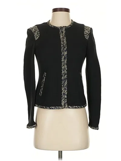 Pre-owned Rebecca Taylor Cardigan Sweater In Black