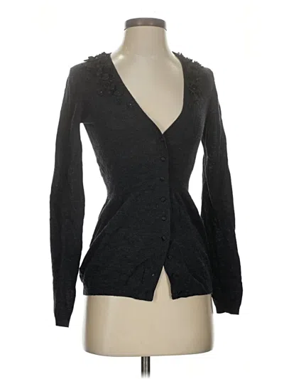 Pre-owned Rebecca Taylor Cardigan Sweater In Black