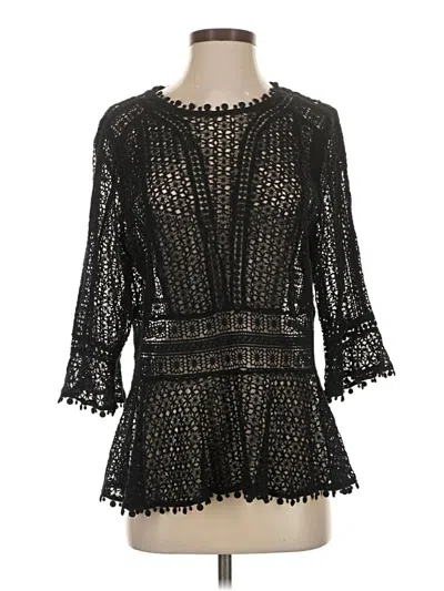 Pre-owned Rebecca Taylor Cardigan Sweater In Black