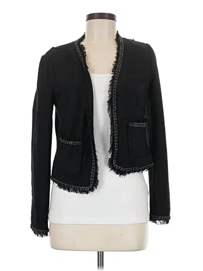 Pre-owned Rebecca Taylor Cardigan Sweater In Black