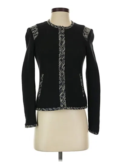 Pre-owned Rebecca Taylor Cardigan Sweater In Black