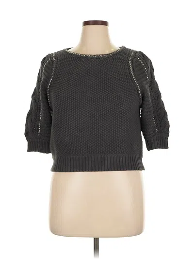 Pre-owned Rebecca Taylor Cardigan Sweater In Gray