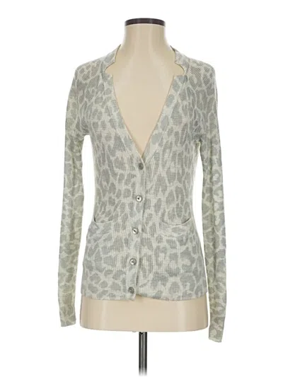 Pre-owned Rebecca Taylor Cardigan Sweater In Silver