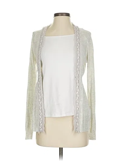 Pre-owned Rebecca Taylor Cardigan Sweater In Silver