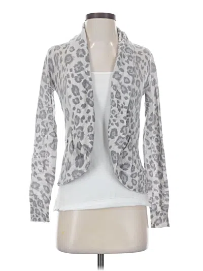 Pre-owned Rebecca Taylor Cardigan Sweater In Silver
