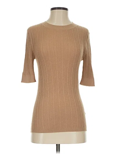 Pre-owned Rebecca Taylor Cardigan Sweater In Tan