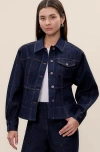 Rebecca Taylor Carmen Jacket In Carmen Indigo In Blue