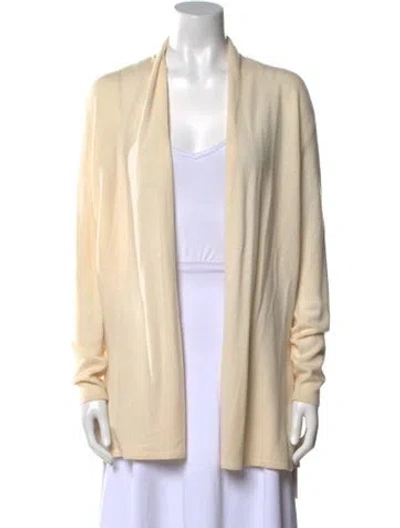 Pre-owned Rebecca Taylor Cashmere Open Front Sweater W/ Tags In Neutral
