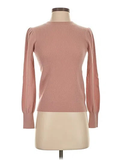Pre-owned Rebecca Taylor Cashmere Pullover Sweater In Pink