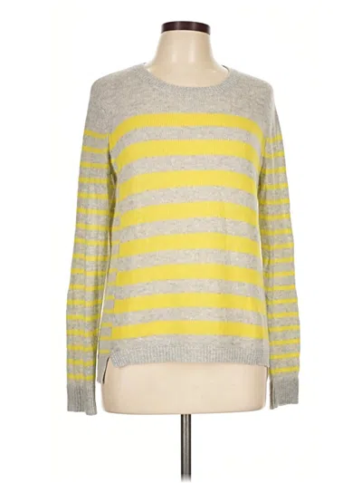 Pre-owned Rebecca Taylor Cashmere Pullover Sweater In Yellow