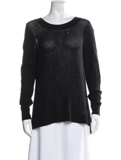 Pre-owned Rebecca Taylor Cashmere Scoop Neck Sweater In Multi