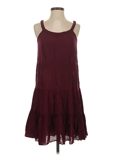 Pre-owned Rebecca Taylor Casual Dress In Burgundy