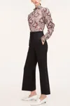 Rebecca Taylor Cavalry Twill Straight Pant In Black
