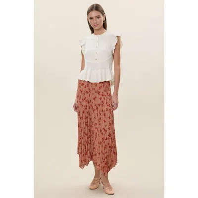 Rebecca Taylor Celeste Skirt In Brown