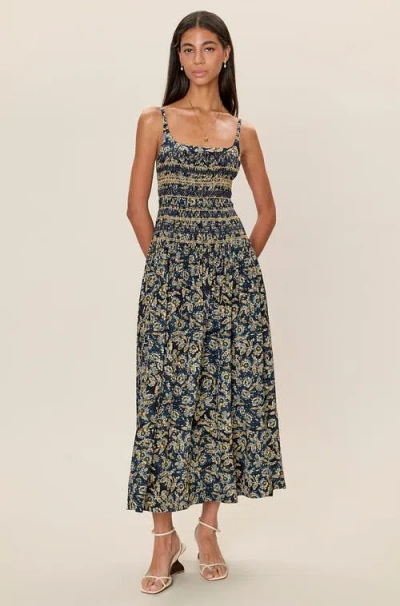 Rebecca Taylor Charlene Smocked Dress In Multi