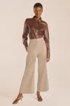 Rebecca Taylor Check Flare Pant In Neutral