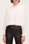 Rebecca Taylor Clip Dot Blouse In Black