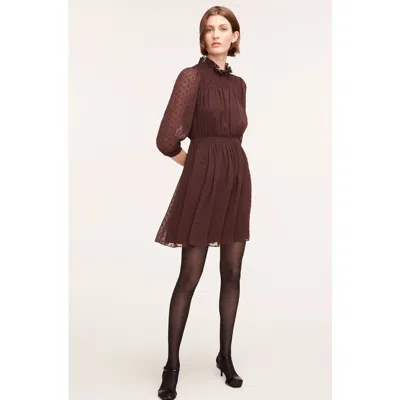 REBECCA TAYLOR REBECCA TAYLOR CLIP-DOT SHIRT DRESS
