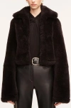 Rebecca Taylor Cloud Shearling Bolero In Deep Port