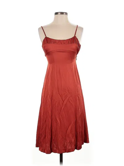 Pre-owned Rebecca Taylor Cocktail Dress In Burgundy