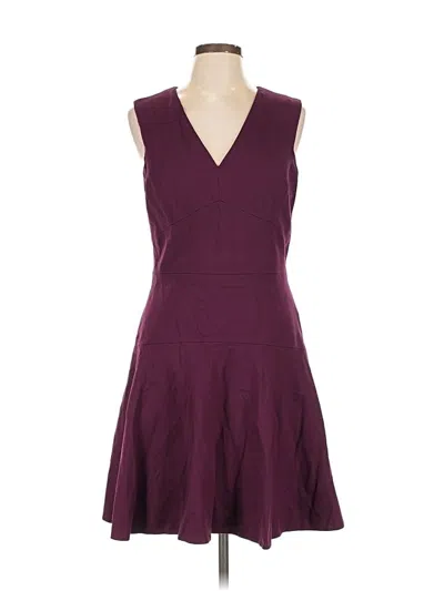 Pre-owned Rebecca Taylor Cocktail Dress In Burgundy