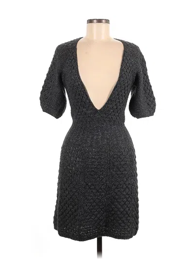 Pre-owned Rebecca Taylor Cocktail Dress In Gray