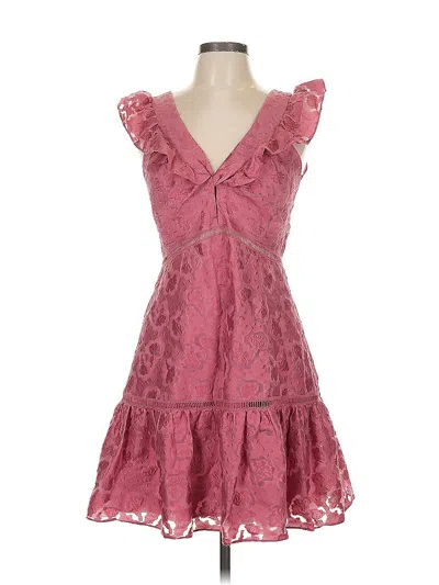 Pre-owned Rebecca Taylor Cocktail Dress In Pink