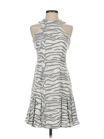 Pre-owned Rebecca Taylor Cocktail Dress In Silver