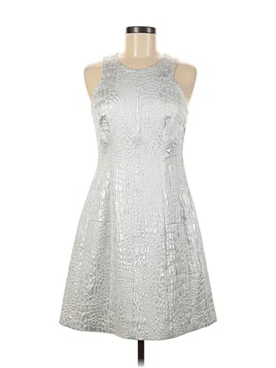 Pre-owned Rebecca Taylor Cocktail Dress In Silver