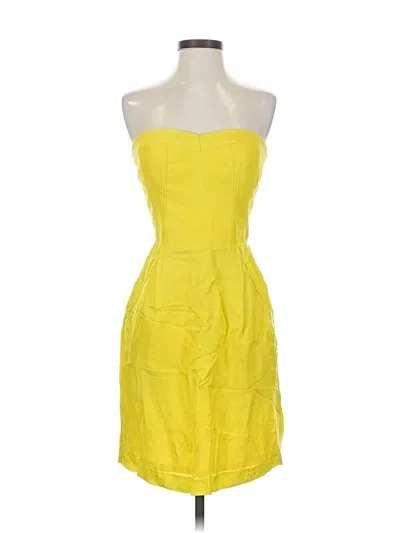 Pre-owned Rebecca Taylor Cocktail Dress In Yellow