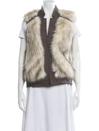 Pre-owned Rebecca Taylor Colorblock Pattern Vest In Multi