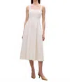 Rebecca Taylor Cora Denim Dress In Eggshell Wash In White