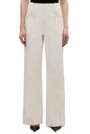 Rebecca Taylor Cora Denim Pants In Eggshell In White
