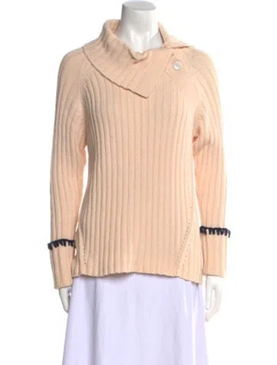 Pre-owned Rebecca Taylor Cowl Neck Sweater In Pink