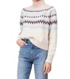 Rebecca Taylor Cozy Wool Fairisle High Neck Pullover In Beige In Beige