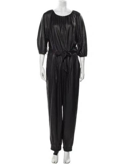 Pre-owned Rebecca Taylor Crew Neck Jumpsuit In Black