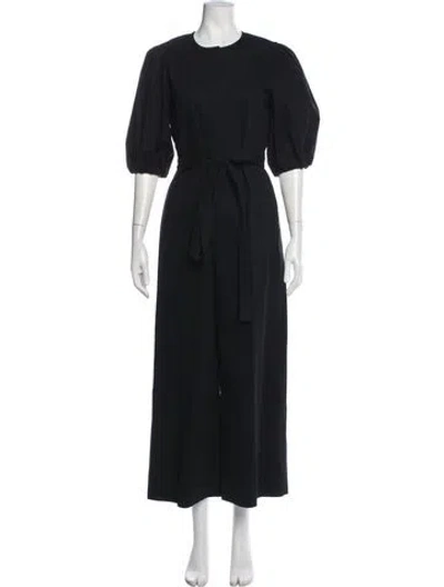 Pre-owned Rebecca Taylor Crew Neck Jumpsuit In Black