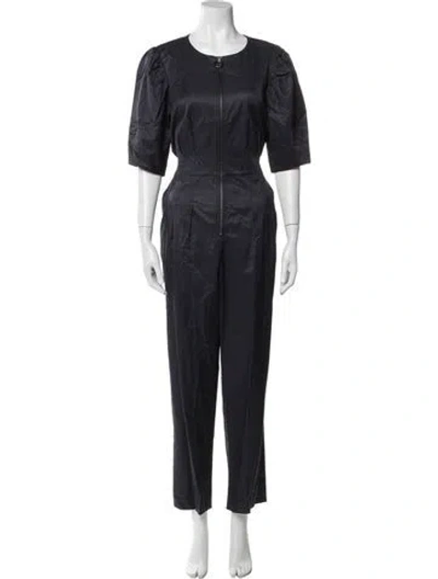 Pre-owned Rebecca Taylor Crew Neck Jumpsuit In Blue