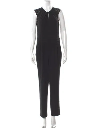 Pre-owned Rebecca Taylor Crew Neck Jumpsuit In Gray