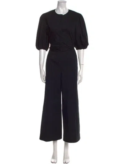 Pre-owned Rebecca Taylor Crew Neck Jumpsuit W/ Tags In Blue